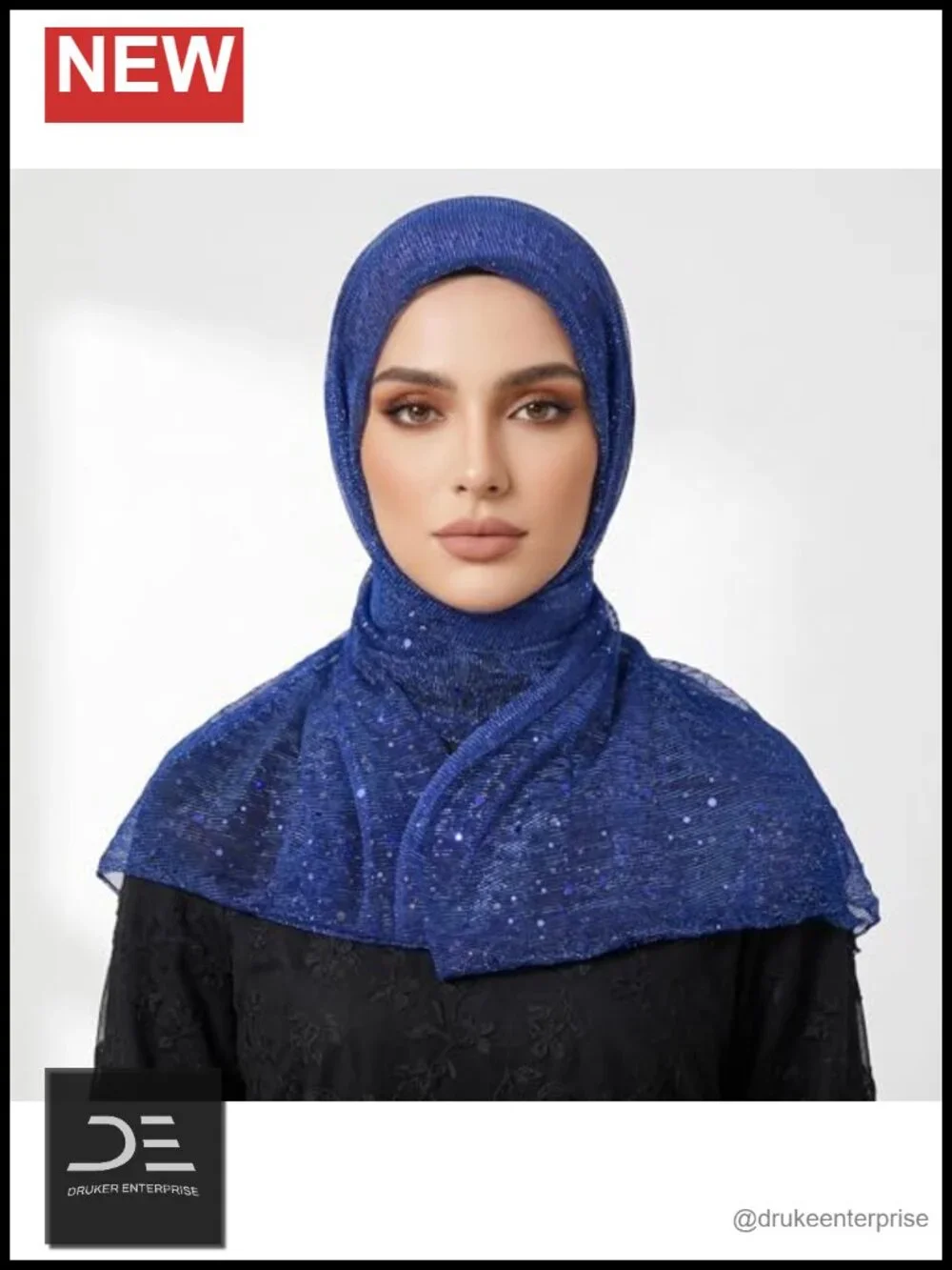 Sequin Fringed Sheer Mesh Shawl Wrap Scarf Multi-Use Hijab